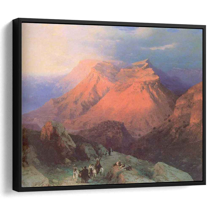 Mountain Village Gunib in Daghestan View from the East (1869) by Ivan Aivazovsky