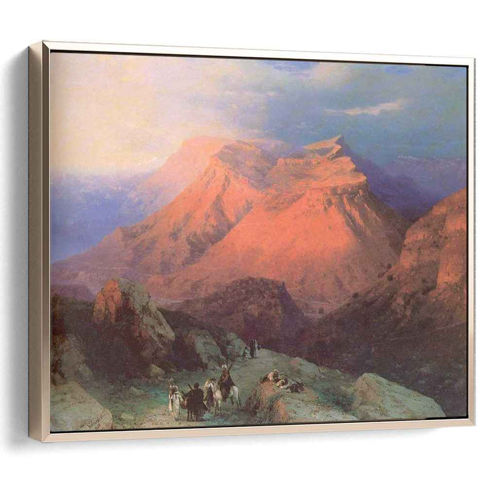 Mountain Village Gunib in Daghestan View from the East (1869) by Ivan Aivazovsky