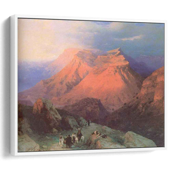 Mountain Village Gunib in Daghestan View from the East (1869) by Ivan Aivazovsky