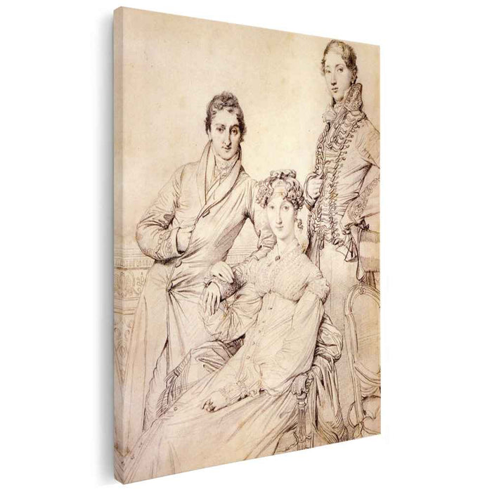 Mr. and Mrs. Woodhead with Rev. Henry Comber as a Youth (1816) by Jean Auguste Dominique Ingres