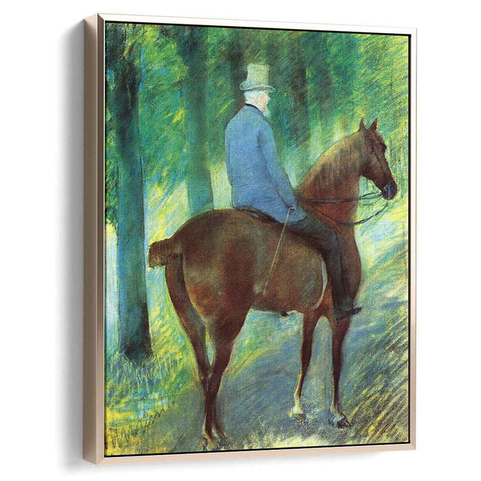 Mr. Robert S. Cassatt on Horseback (1885) by Mary Cassatt