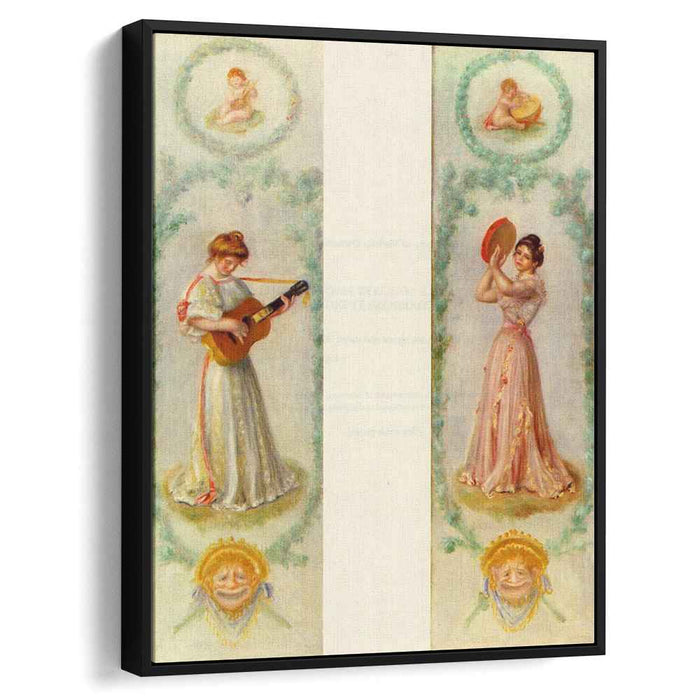 Music (two paintings) (1895) by Pierre-Auguste Renoir