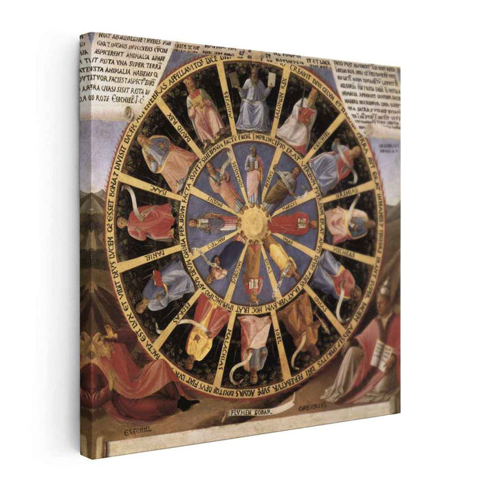 Mystic Wheel (The Vision of Ezekiel) (1452) by Fra Angelico