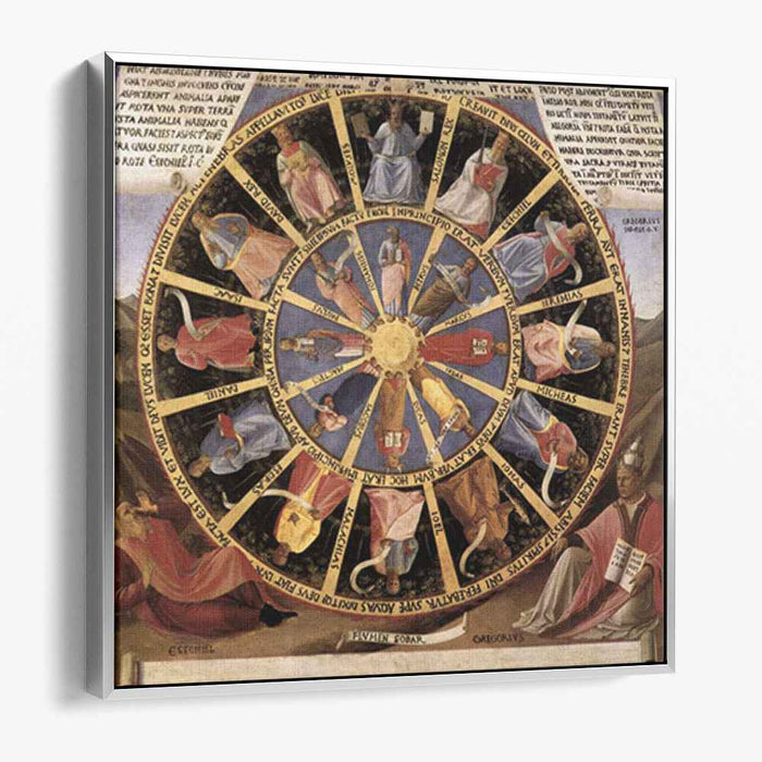 Mystic Wheel (The Vision of Ezekiel) (1452) by Fra Angelico