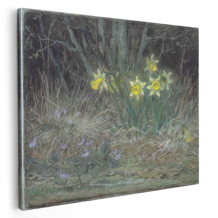 Narcissi and Violets (1867) by Jean-Francois Millet