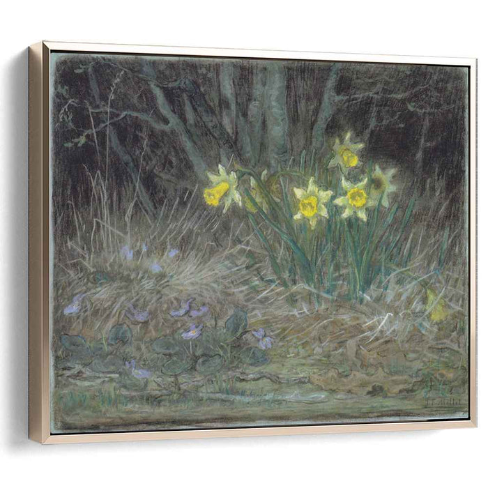 Narcissi and Violets (1867) by Jean-Francois Millet