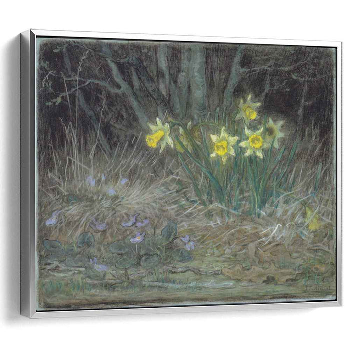 Narcissi and Violets (1867) by Jean-Francois Millet