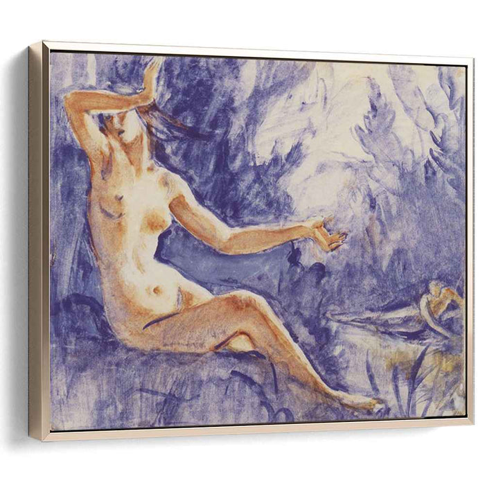 Narcissus and the nymph Echo. Etude (1917) by Zinaida Serebriakova