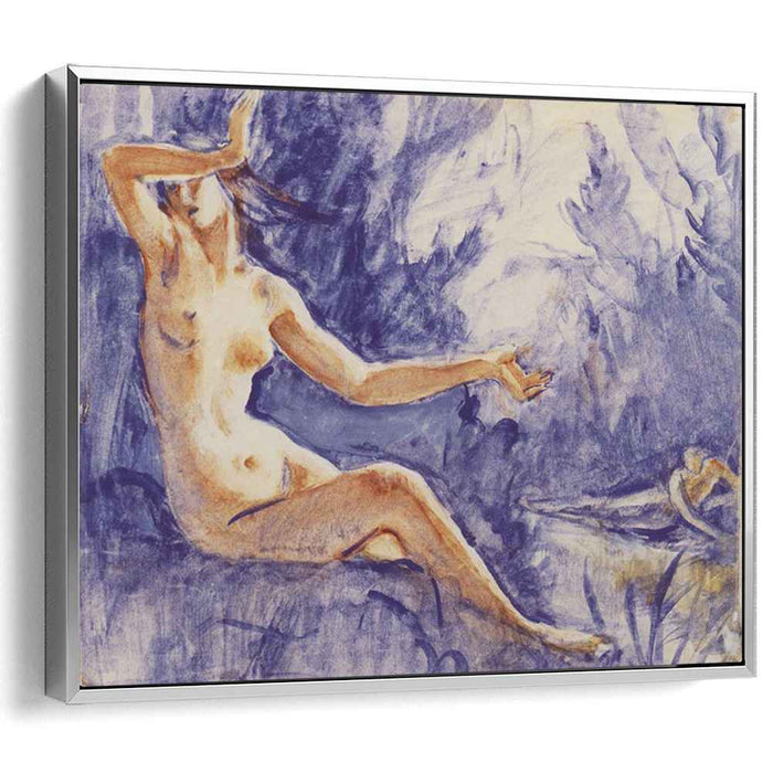 Narcissus and the nymph Echo. Etude (1917) by Zinaida Serebriakova