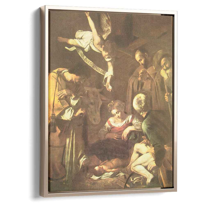 Nativity with St. Francis and St. Lawrence (1609) by Caravaggio