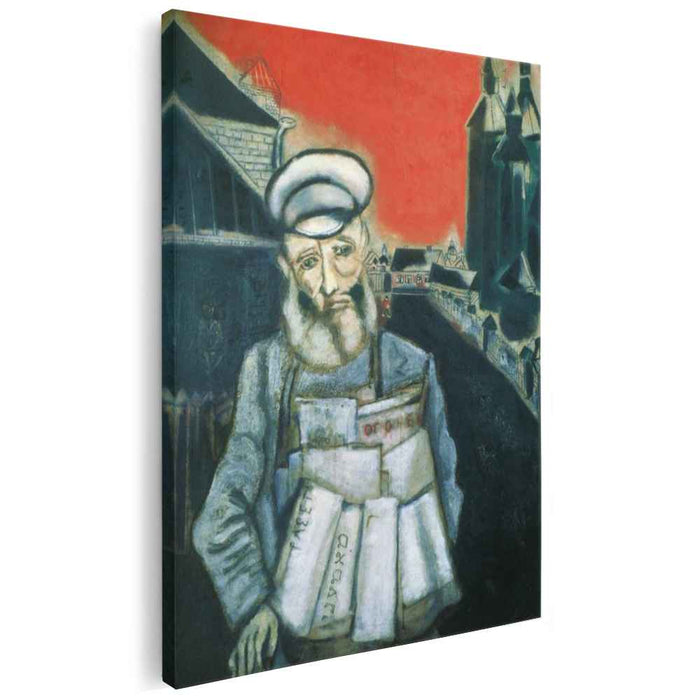 Newspaper Seller (1914) by Marc Chagall