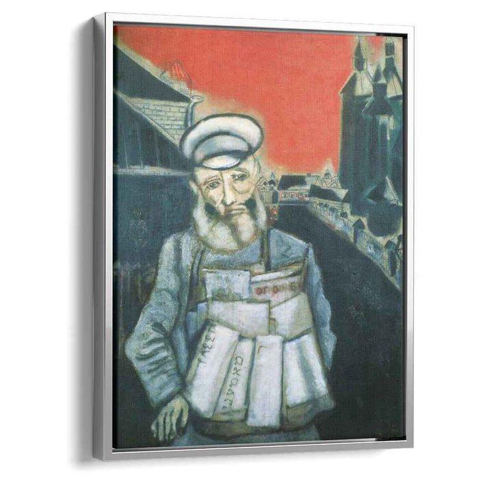 Newspaper Seller (1914) by Marc Chagall