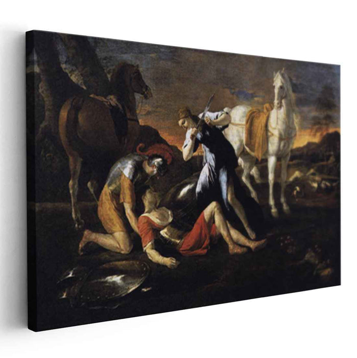 Tancred and Erminia (1631) by Nicolas Poussin