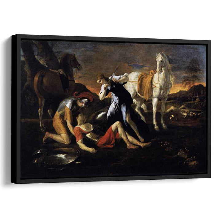 Tancred and Erminia (1631) by Nicolas Poussin