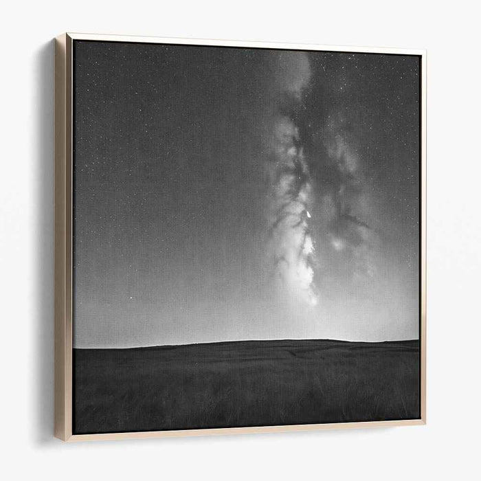 Starry Ink Universe: Monochrome Milky Way Nightscape