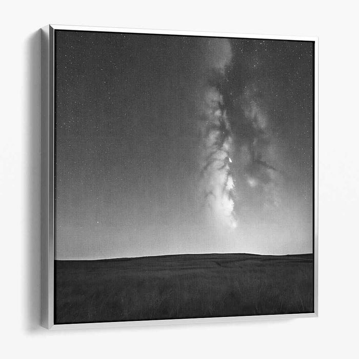 Starry Ink Universe: Monochrome Milky Way Nightscape