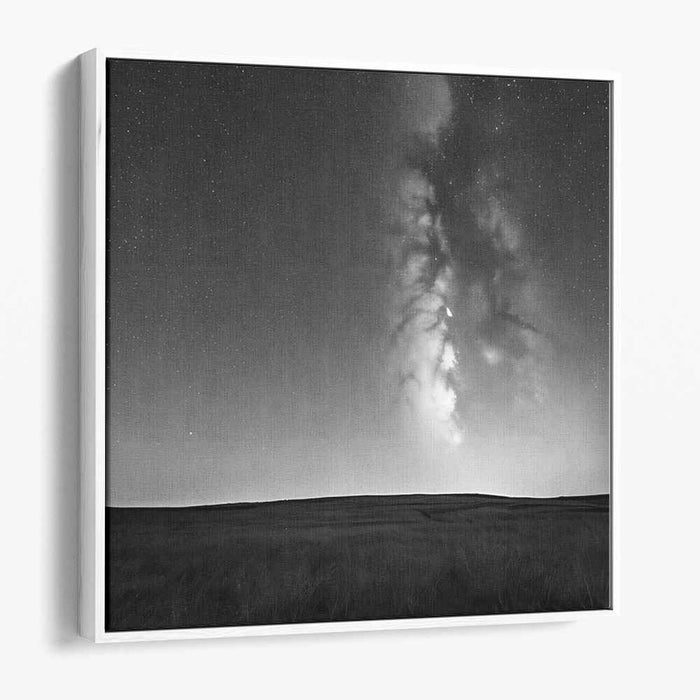 Starry Ink Universe: Monochrome Milky Way Nightscape