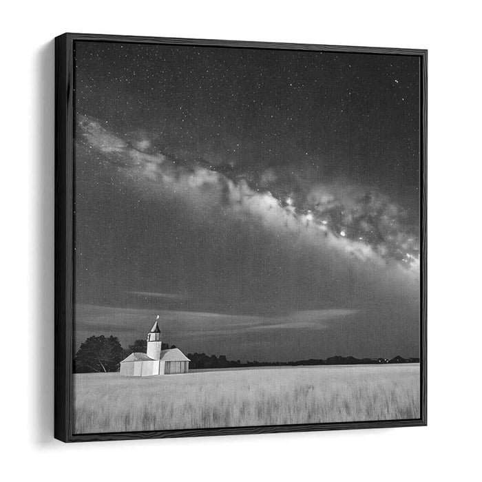 Moonlit Melancholy: A Nocturnal Symphony in Black and White