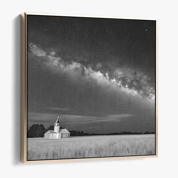 Moonlit Melancholy: A Nocturnal Symphony in Black and White