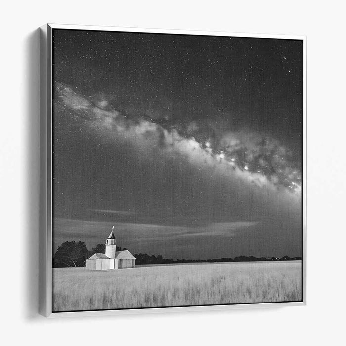 Moonlit Melancholy: A Nocturnal Symphony in Black and White