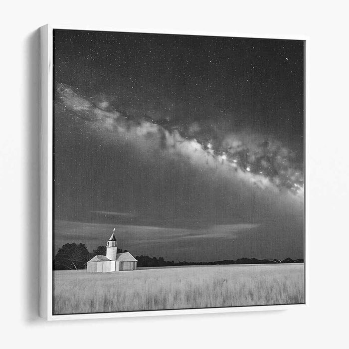 Moonlit Melancholy: A Nocturnal Symphony in Black and White