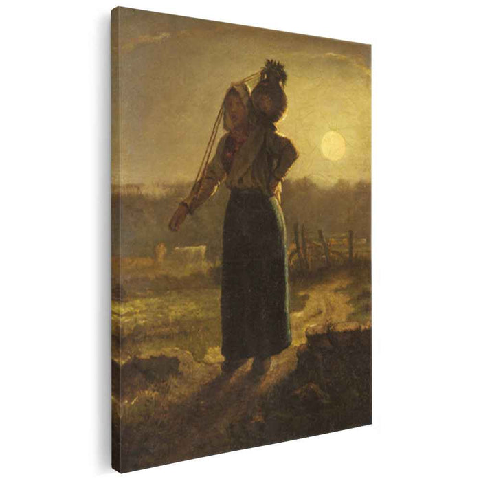Norman Milkmaid by Jean-Francois Millet
