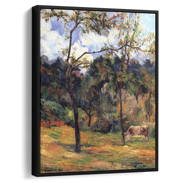 Normandy Landscape: Cow in a Meadow (1884) by Paul Gauguin