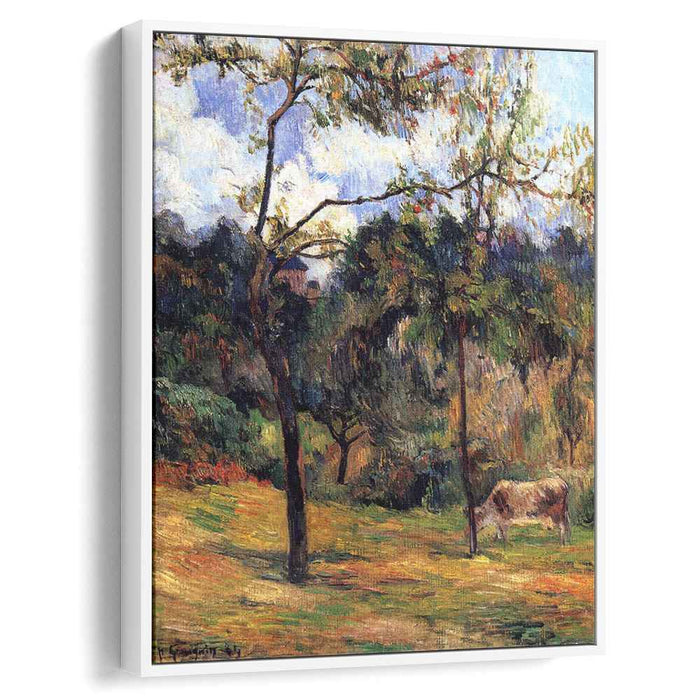 Normandy Landscape: Cow in a Meadow (1884) by Paul Gauguin