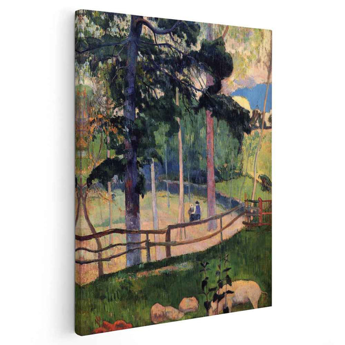 Nostalgic Promenade (1889) by Paul Gauguin