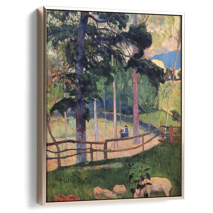 Nostalgic Promenade (1889) by Paul Gauguin