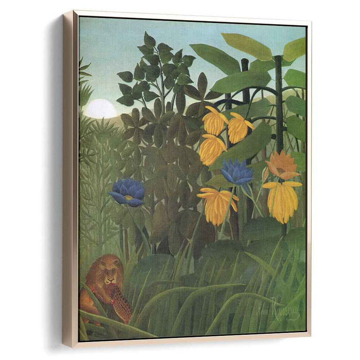 The Repast of the Lion (1907) by Henri Rousseau