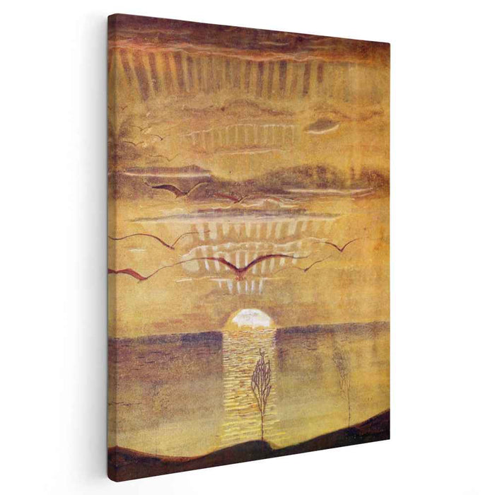 Sunset (1908) by Mikalojus Konstantinas Ciurlionis