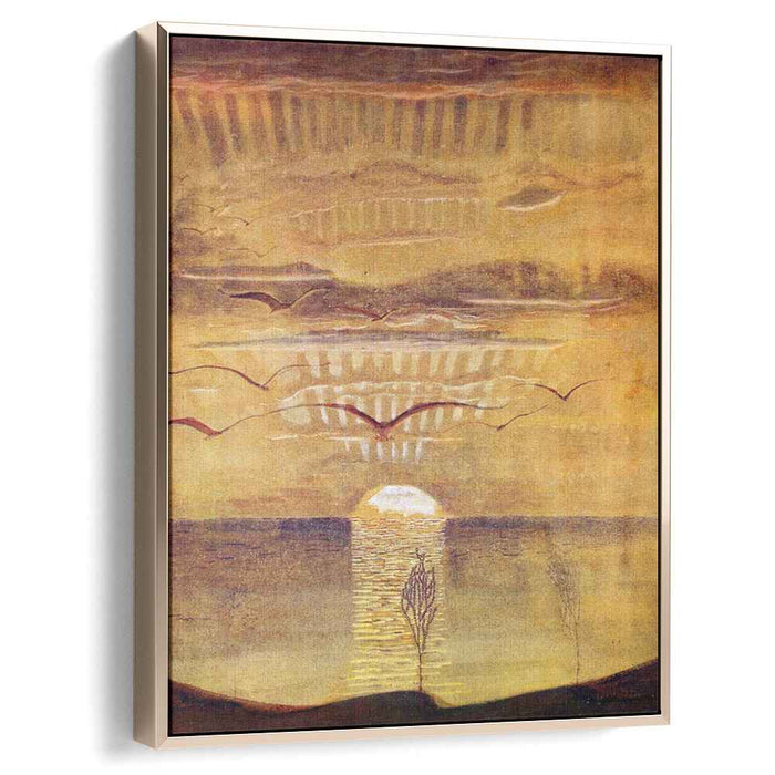 Sunset (1908) by Mikalojus Konstantinas Ciurlionis