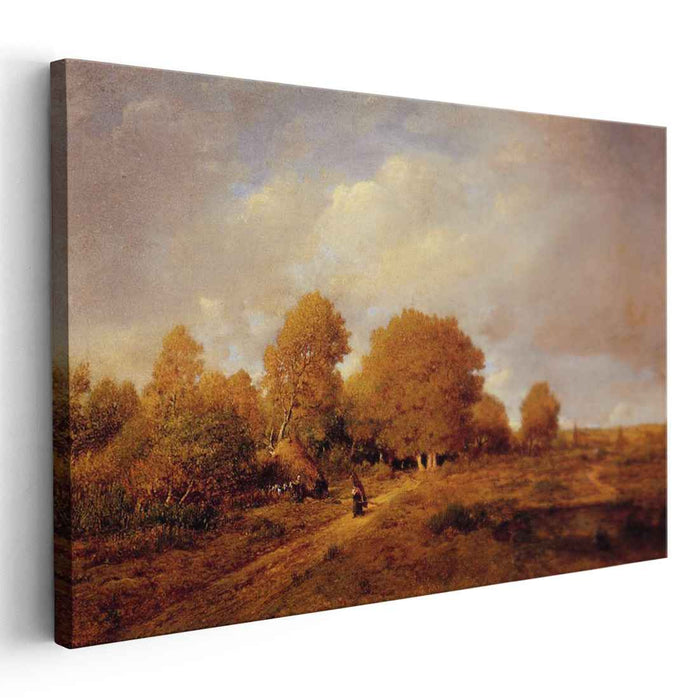 Woman Carrying Wood by Theodore Rousseau