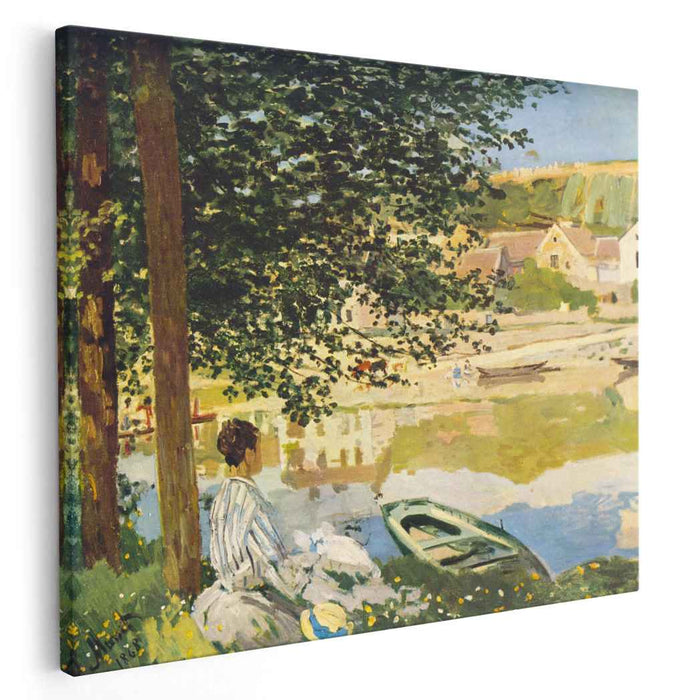 On the Bank of the Seine, Bennecourt by Claude Monet