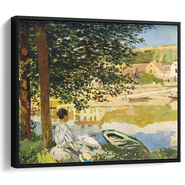 On the Bank of the Seine, Bennecourt by Claude Monet