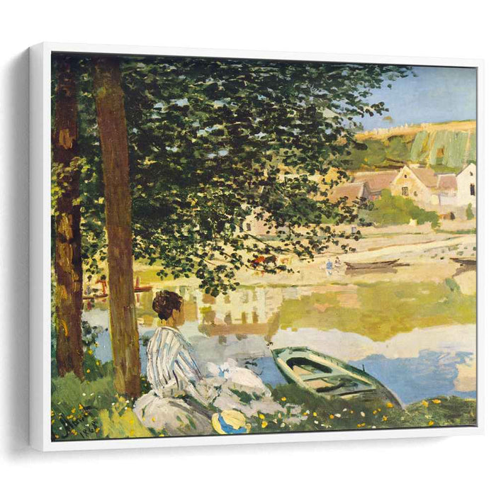 On the Bank of the Seine, Bennecourt by Claude Monet