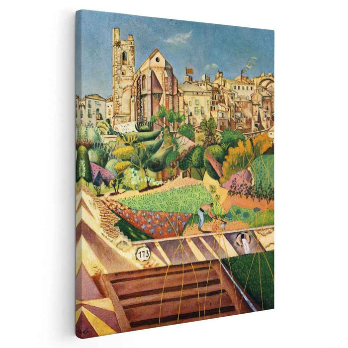 Church and the Village of Montroig (1919) by Joan Miro