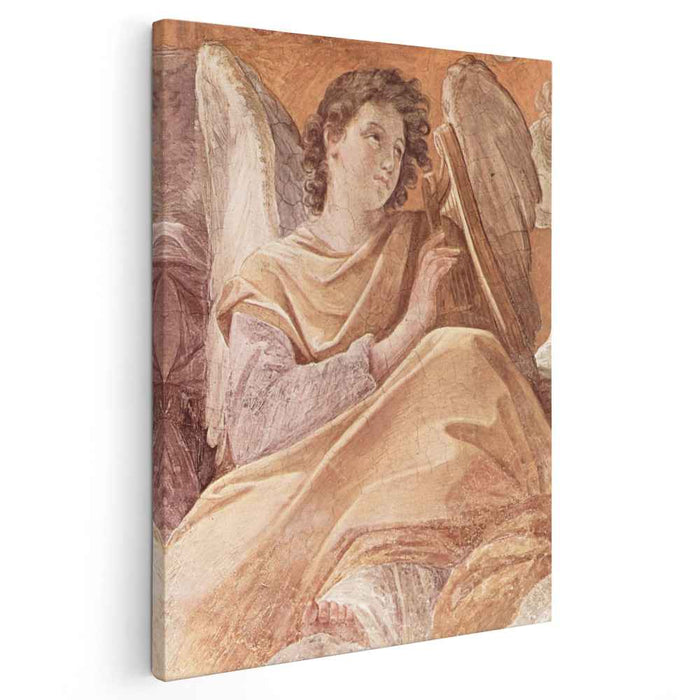 The Queen of Heaven and angels pla (Frescoes in the Palazzo Quirinale, Cappella dell'Annunciata, vault fresco scene) by Guido Reni