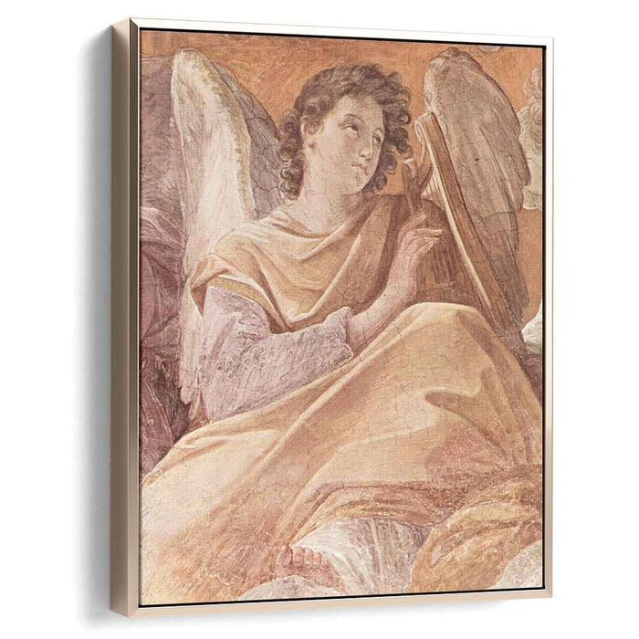 The Queen of Heaven and angels pla (Frescoes in the Palazzo Quirinale, Cappella dell'Annunciata, vault fresco scene) by Guido Reni