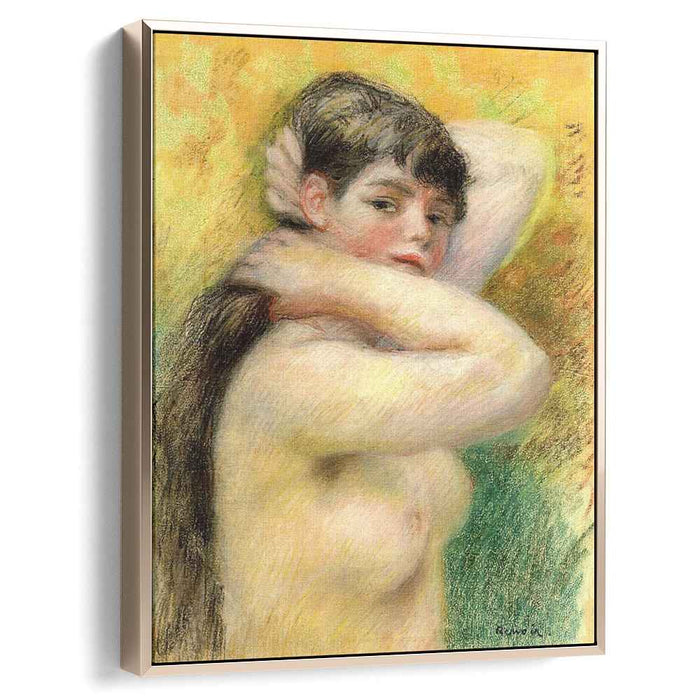 Nude Arranging Her Hair (1885) by Pierre-Auguste Renoir