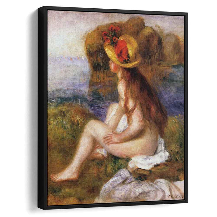 Nude in a Straw Hat (1892) by Pierre-Auguste Renoir