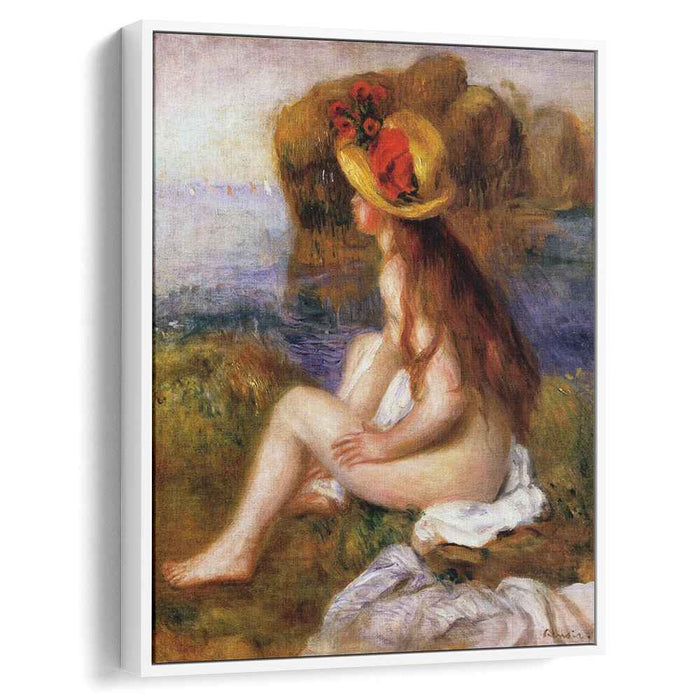 Nude in a Straw Hat (1892) by Pierre-Auguste Renoir