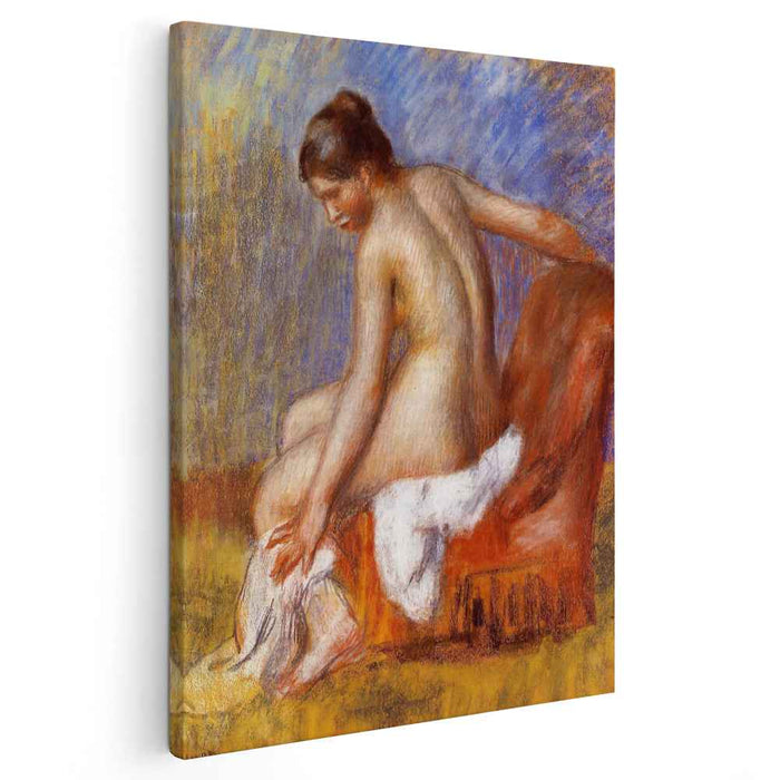 Nude in an Armchair (1890) by Pierre-Auguste Renoir