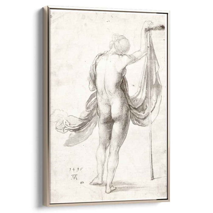 Nude Study (Nude Female from the Back) (1495) by Albrecht Durer