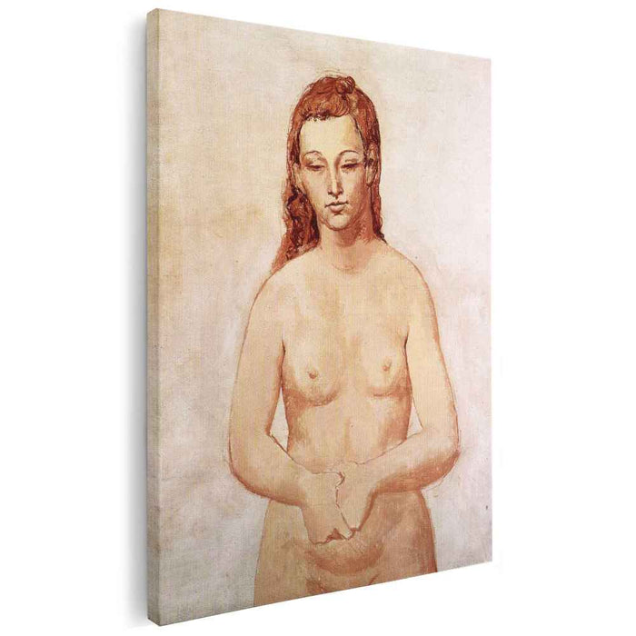 Nude with her hands pressed to each other (1906) by Pablo Picasso