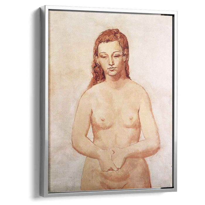 Nude with her hands pressed to each other (1906) by Pablo Picasso