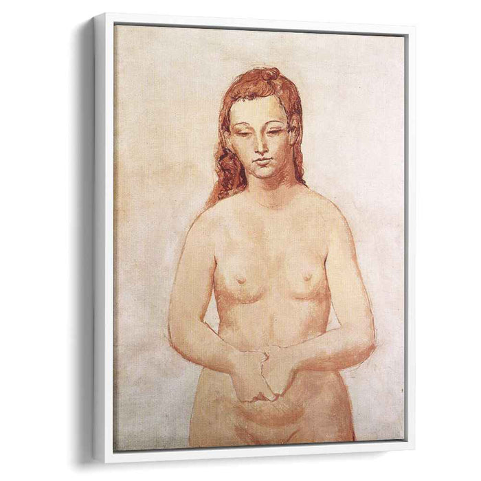 Nude with her hands pressed to each other (1906) by Pablo Picasso