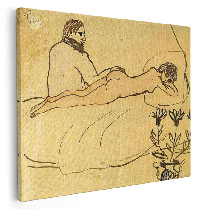 Nude with Picasso by her feet (1903) by Pablo Picasso