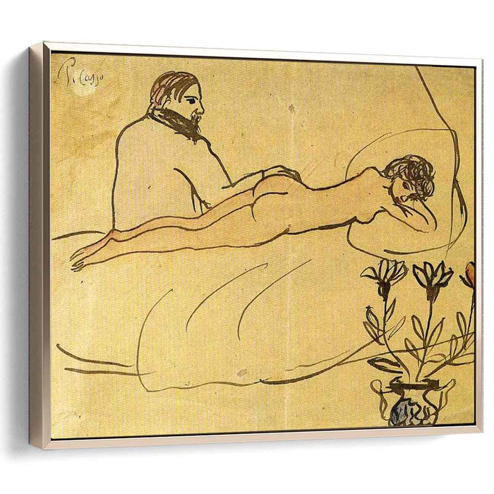 Nude with Picasso by her feet (1903) by Pablo Picasso